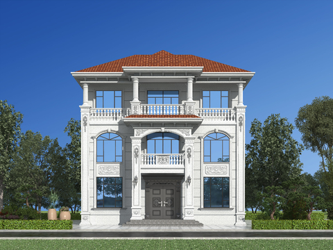 European-style single-family villa appearance