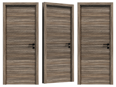 American Style Wooden Door Room Door Interior Door Retro Door