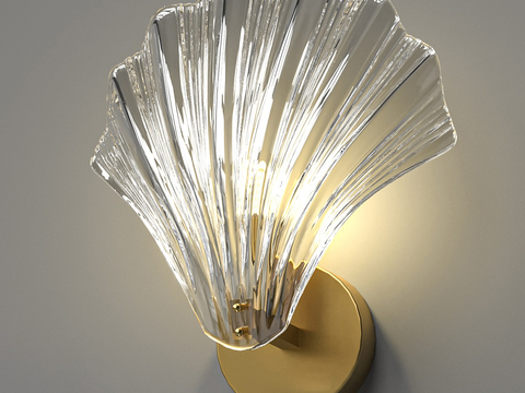 Affordable Luxury Style Shell Wall Lamp Glass Wall Lamp