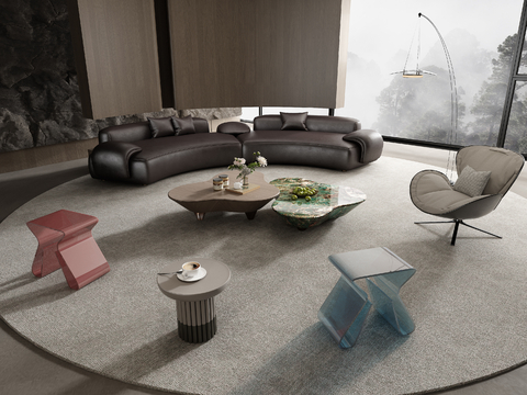 Minotti Curved Sofa Sectional Sofa