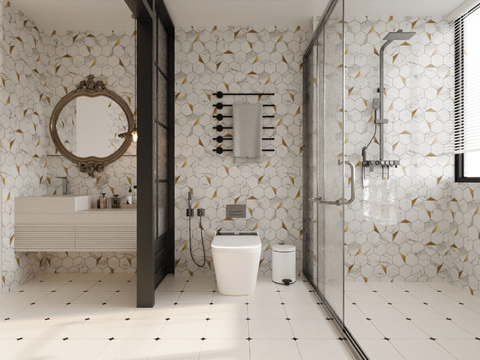 Cream Style toilet bathroom