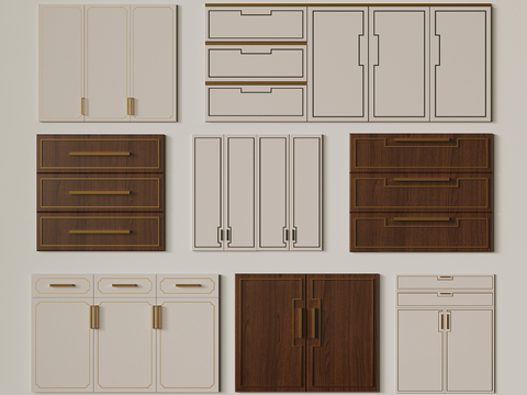 Middle-style cabinet door panel