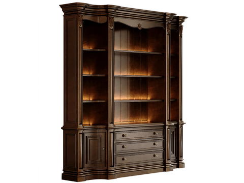 American bookcase decorative cabinet