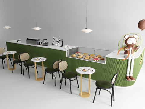 Milk Tea Dessert Shop Operation Desk Bar Coffee Table