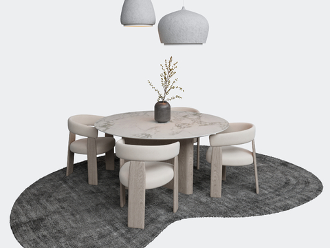 Modern Dining Table and Chair Round Dining Table