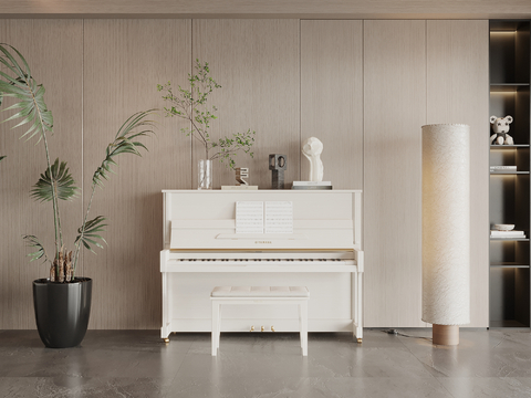 White Piano Modern Piano