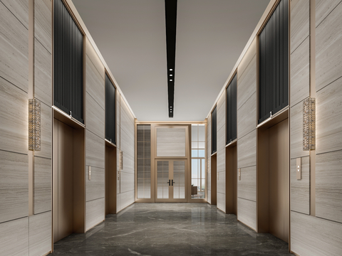 New Chinese Hotel Elevator Hall