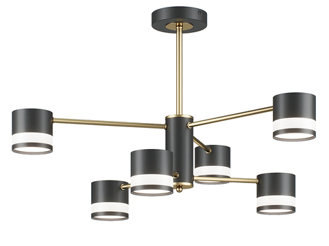 Modern multi-head chandelier