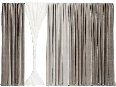 Plain curtain gauze curtain