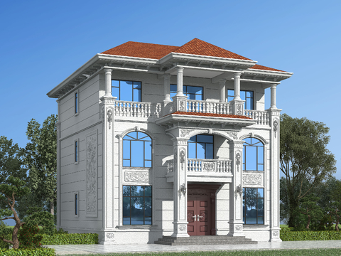 European-style single-family villa appearance