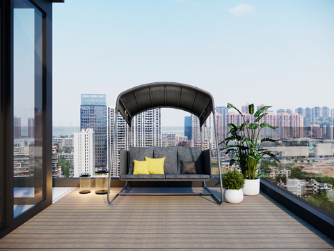 Modern Roof Garden Terrace Landscape Chiqiu Chair