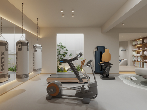 Cream Style Gym Villa Gym