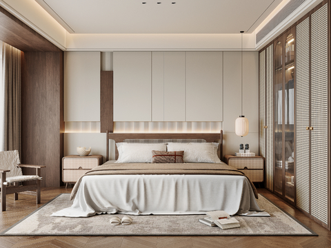 New Chinese-style master bedroom