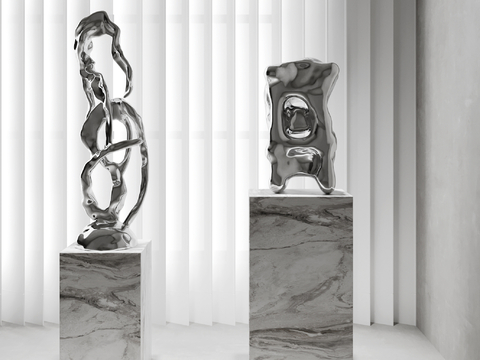 Modern abstract sculpture ornaments