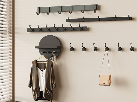 Metal Coat Hook Wall Hanging Coat Rack Hanger