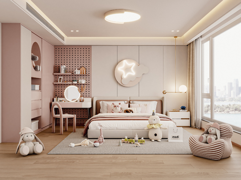 Cream Style girl room kids Bedroom children's room