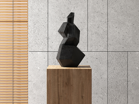 Modern abstract figure sculpture