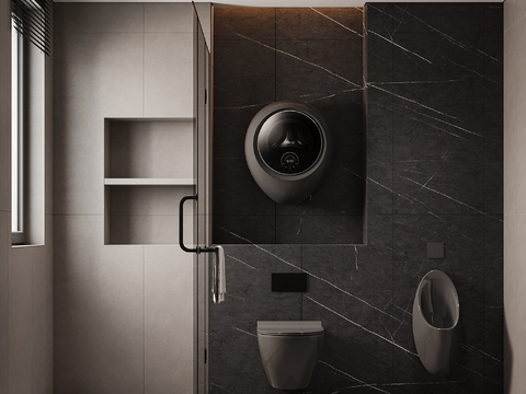 Advanced gray toilet bathroom