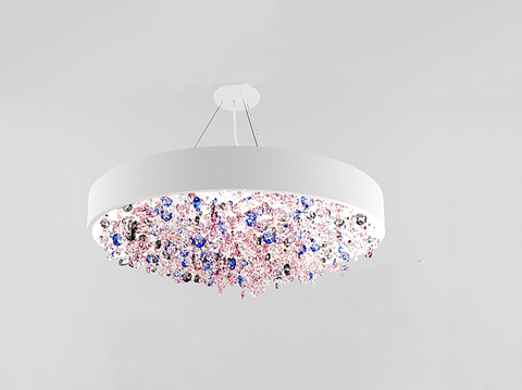 Color crystal chandelier free