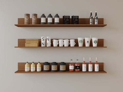 Shelf Storage Rack Coffee Ornaments