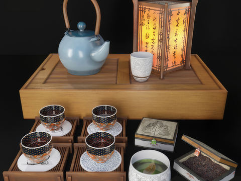 Chinese Tea Tray Tea Tray Tea Set Table Lamp