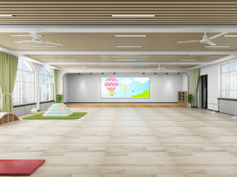 Modern Dance Room Fitness Room