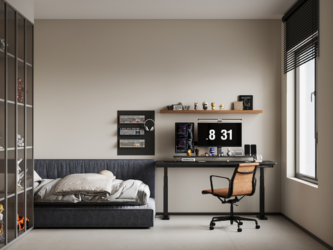 Modern e-sports room bedroom