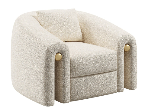 Cream Style single sofa leisure sofa