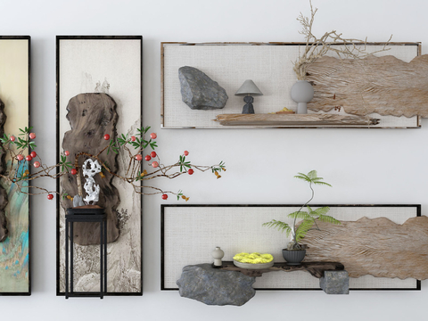 Neo-Chinese Style Wall Decoration Plant Pendant