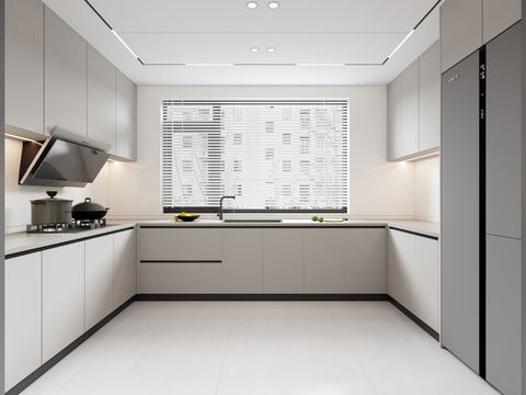 Modern minimalist kitchen