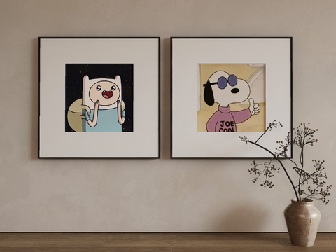 Modern Decorative Painting Cartoon Hanging Painting Children's Hanging Painting