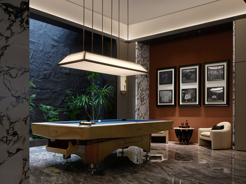 Modern Billiard Room