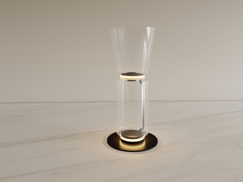 Glass table lamp bedside lamp