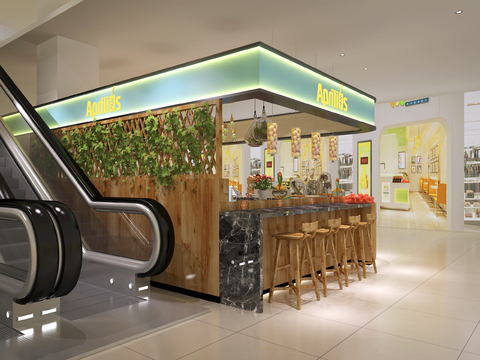 Modern Fruit Milk Tea Shop