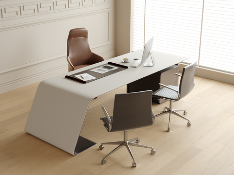 Modern Boss Desk Office Desk and Chair