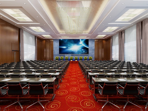 Modern Hotel Conference Large Reception Room