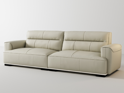 Double sofa tofu block sofa