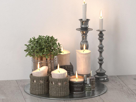 Modern Decorations Ornament Candlestick Lamp