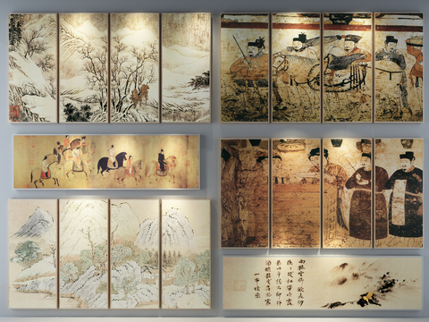 New Chinese Decorative Painting Figure Painting Hanging Painting