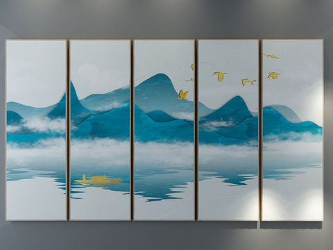 New Chinese Decorative Painting Landscape Painting Hanging Painting