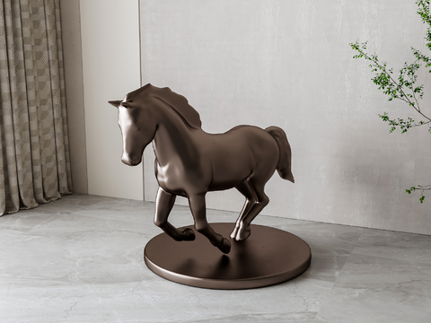 American abstract horse sculpture ornaments