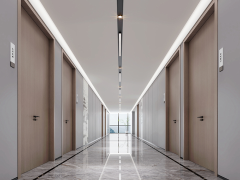 Modern office corridor