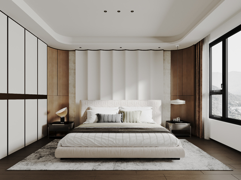 New Chinese-style master bedroom