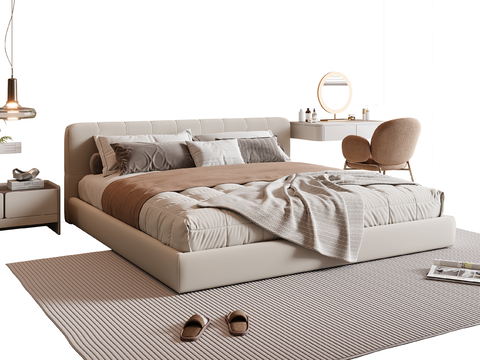 Cream Style double bed