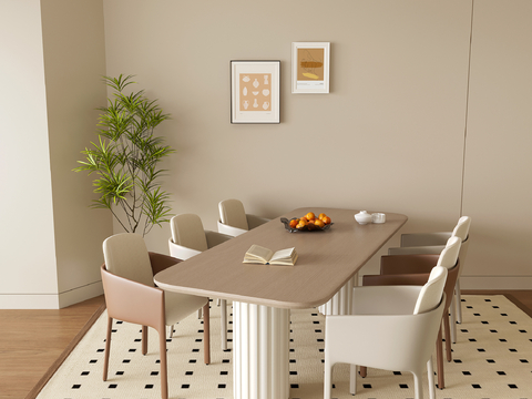 Cream Style dining table and chair