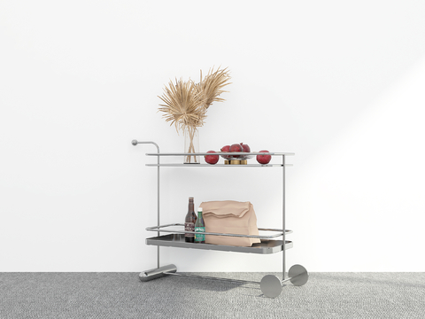 Mobile corner, side, table, trolley