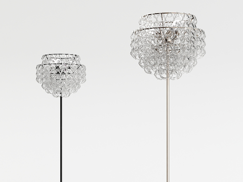 Modern Crystal Floor Lamp