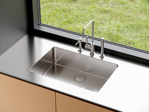 Single tank stainless steel sink