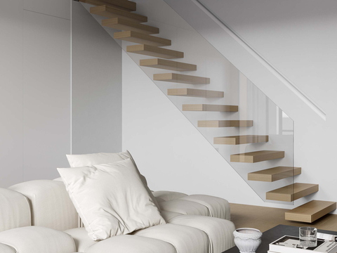 modern suspension staircase