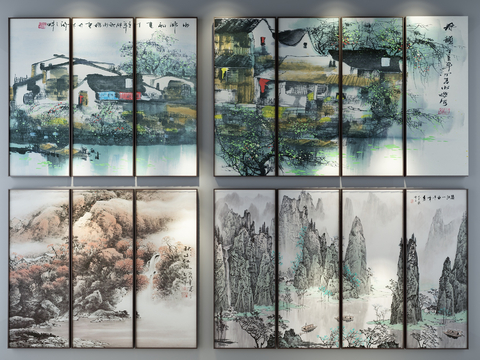 New Chinese Landscape Painting Zen Hanging Painting